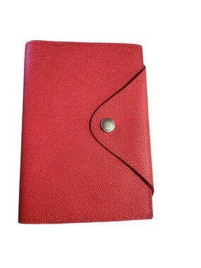 Portland Leather Medium Snap Journal Pebbled Red Dot Com 7.5x5.5 Unicorn